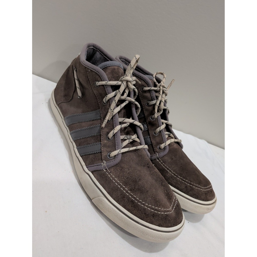 Adidas Court Deck Mid Suede Mens Trainers Brown G60563 Size 11